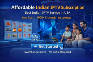 Affordable Indian IPTV subscription with 1000+ channels and free trial in USA